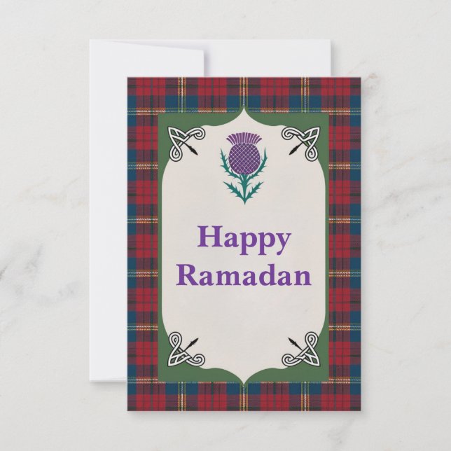 Feliz Cartão de Saudação Ramadã (Frente)