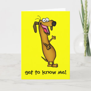 Feliz Cartão de Saudação Weenie
