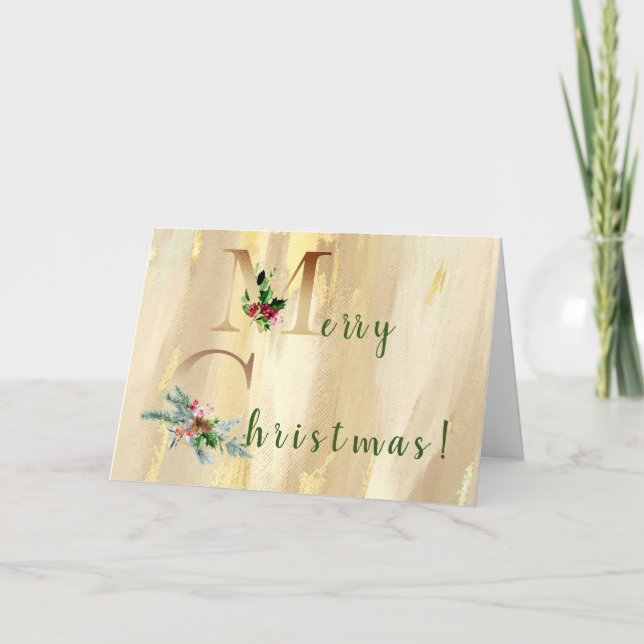 Feliz Cartão de Saudações de Natal (Frente)