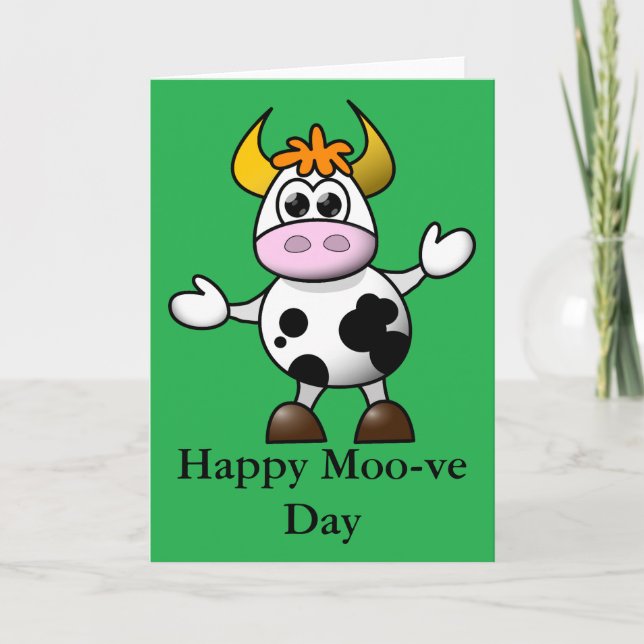 Feliz Cartão do Dia da Moo-ve (Frente)