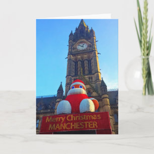 Feliz cartão Manchester de Natal