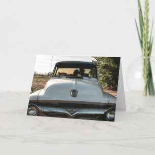 Feliz Casal de Vintagem de Aniversário no Cartão