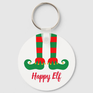 Feliz chaveiro de Natal com texto personalizado