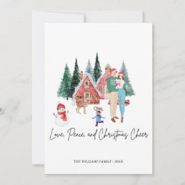 FELIZ CHRITSMAS FESTIVE MODERN CUTE CARTÃO