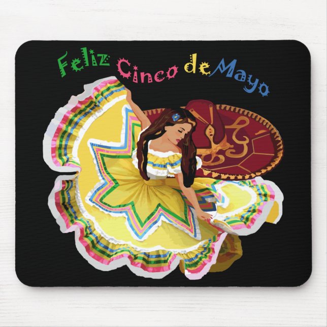 Feliz Cinco de Mayo Mousepad (Frente)