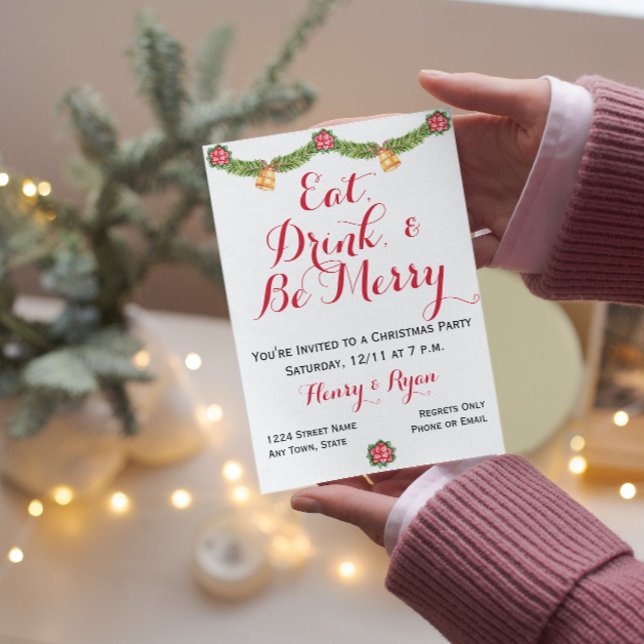 Feliz Convite de festas de Natal (Criador carregado)