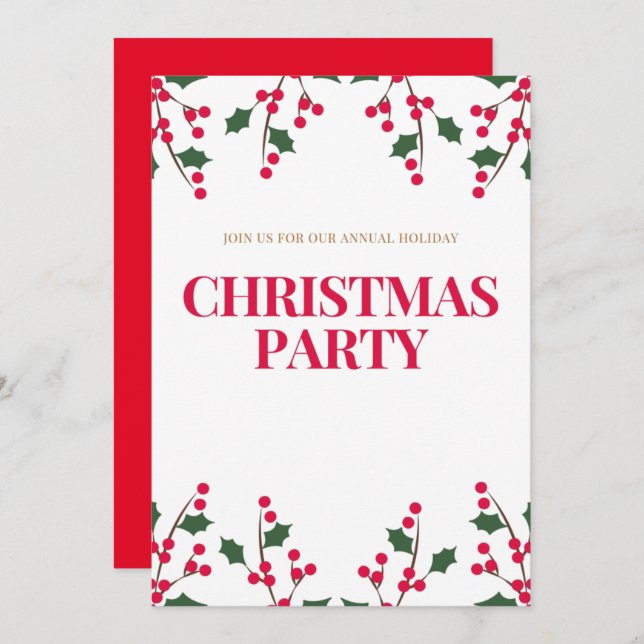 Feliz convite de Natal (Frente/Verso)