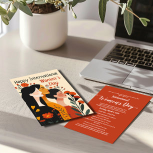 Feliz Convite Internacional para o Dia da Mulher