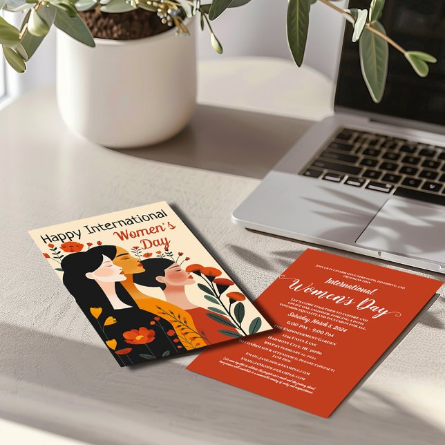 Feliz Convite Internacional para o Dia da Mulher (Criador carregado)