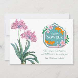 Feliz Convite Nowruz Vintage Lily Pink