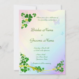Feliz Convite para Casamento Shamrock