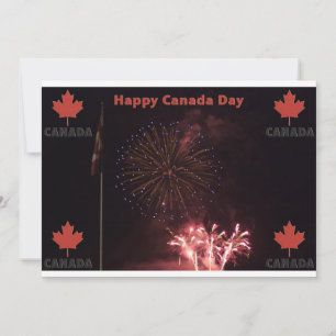 Feliz convite para o dia do Canadá