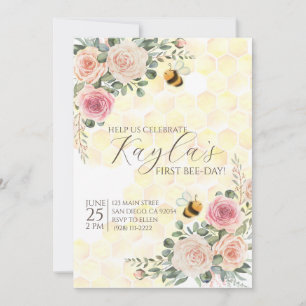 Feliz convite para o primeiro aniversário do Dia d