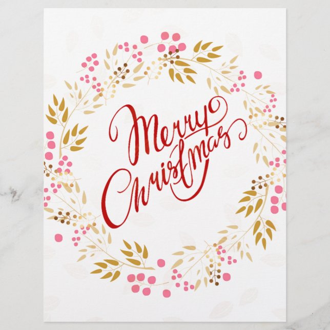 Feliz Cristmas Wreath (Frente)