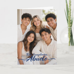 Feliz Cumpleaños Abuelo Cartão de Aniversário Espa