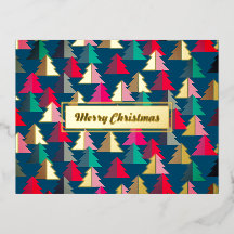 Feliz de Natal Pine Teal. Personalizado.