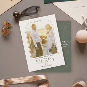 Feliz de Natal Verde Anúncio de Gravidez