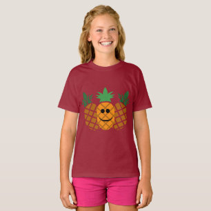 Feliz Design de abacaxi - Camiseta Básica para Men