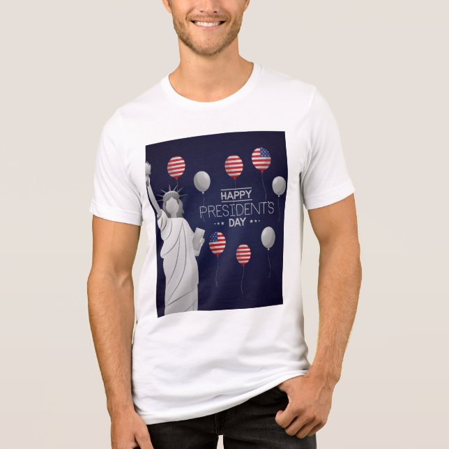 Feliz Design de Camisa do Dia do Presidente (Frente)