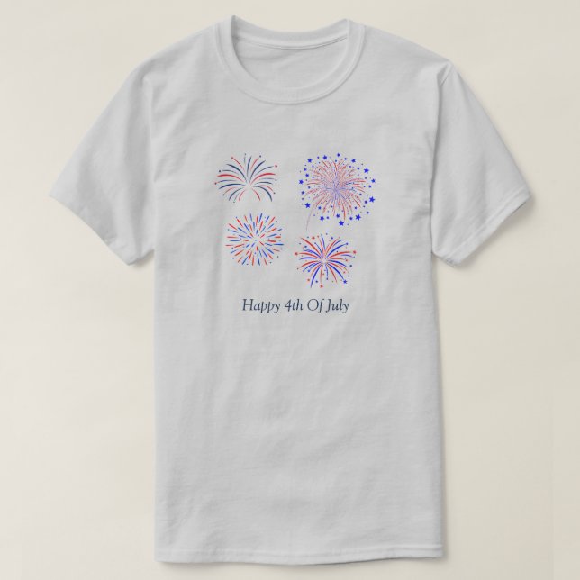 Feliz Dia 4 De Julho, Camiseta (Frente do Design)
