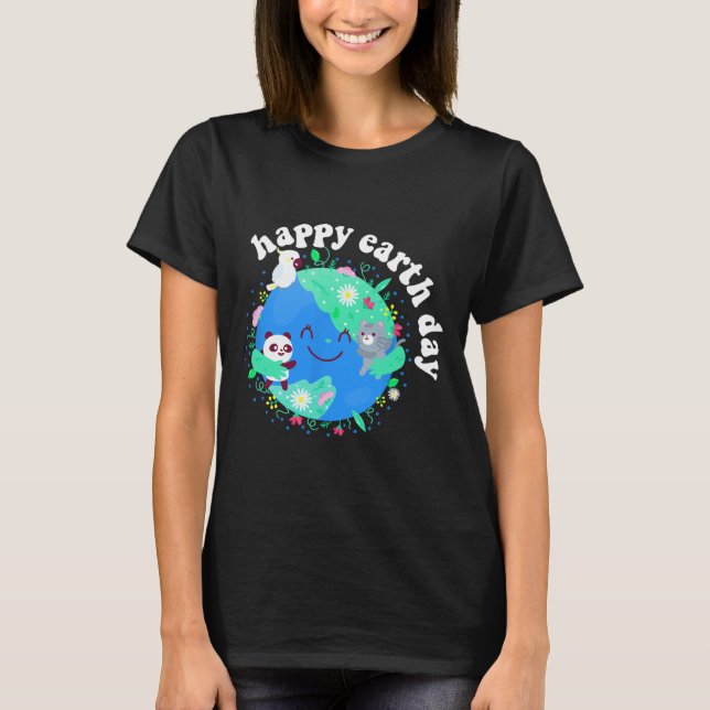 Feliz Dia da Terra Camisa Terra Cura com Terra Flo (Frente)