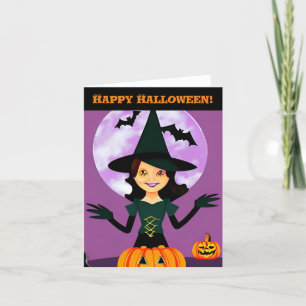 Feliz Dia das Bruxas! Cartão de Festividades