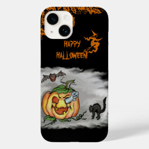 Feliz Dia das Bruxas com Ghost Cat Bat Pumpkin