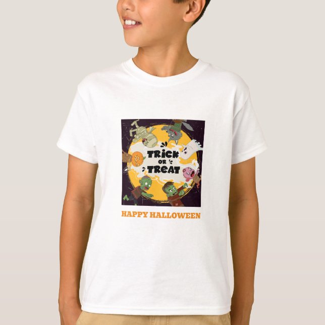 Feliz Dia das Bruxas Diversão de Camisa (Frente)