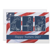 Feliz Dia das Enfermeiras. Cartão Plano Personaliz