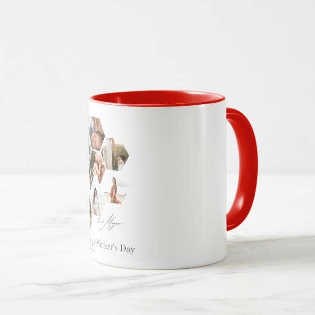Feliz Dia das Mães 2025 Caneca do Amor (Frente Esquerda)