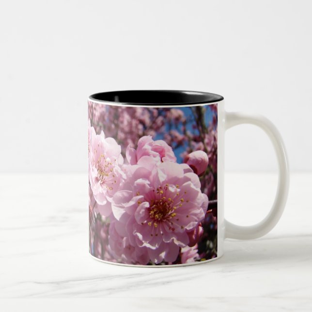 Feliz Dia das Mães! canecas Flores Rosa Blossom (Direita)