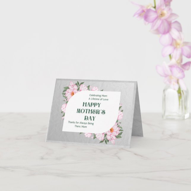 Feliz Dia das Mães Cartão de Saudação Dobrado (Orquídea)