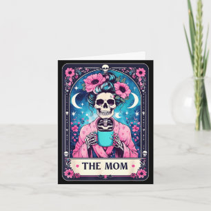 Feliz dia das mães cartão tarot de mãe esqueleto m