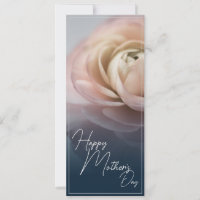 Feliz Dia das Mães com Grande Rosa Rosa