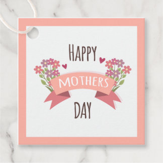 Feliz Dia das Mães Etiqueta de presente - Design