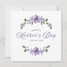 Feliz Dia das Mães, Eu Te Amo Cartão