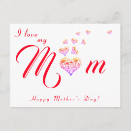 Feliz Dia das Mães/Feliz Aniversário Cartão Postal