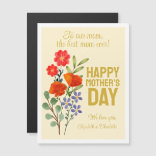 Feliz Dia das Mães Flores Selvagens para a Nossa M