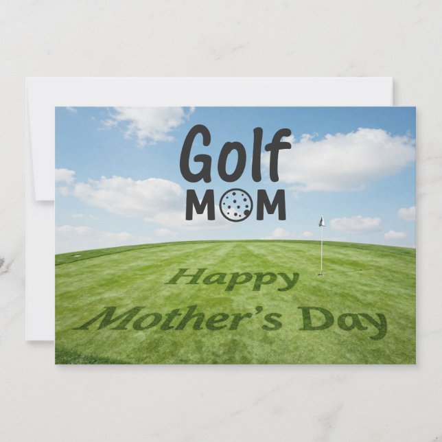 Feliz Dia das Mães no campo de golfe (Frente)