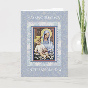 FELIZ DIA DAS MÃES VIRGEM MARIA CARTÃO RELIGIOSO