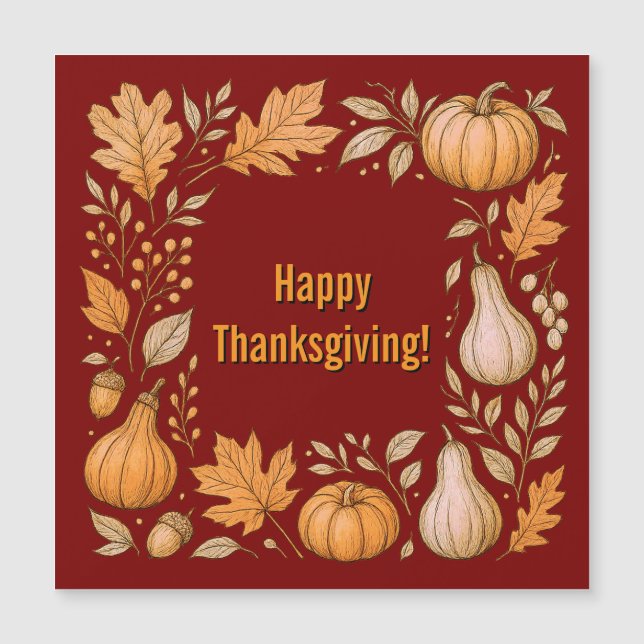 Feliz Dia de Ação de Graças (Frente)