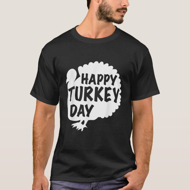 Feliz Dia de Ação de Graças Camisa Turca Presente  (Frente)