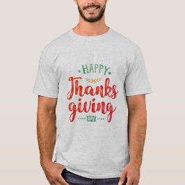 Feliz Dia de Ação de Graças Citação de Camisa