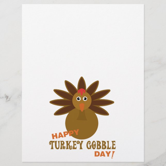 Feliz Dia de Ação de Graças da Turquia (Frente)