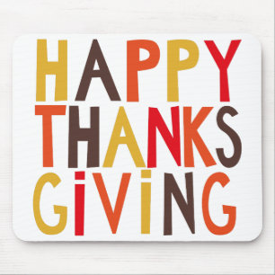 Feliz Dia de Ação de Graças! Mousepad