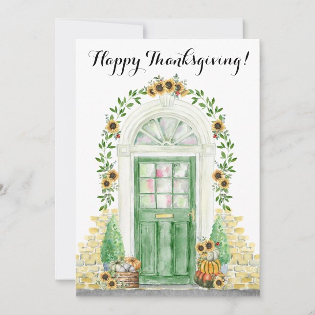 Feliz Dia de Ação de Graças Novo Anúncio de Casa (Frente)