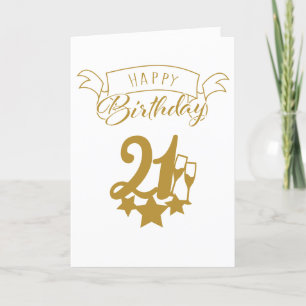 Feliz Dia de Aniversário - Cartão de Saudação Dobr