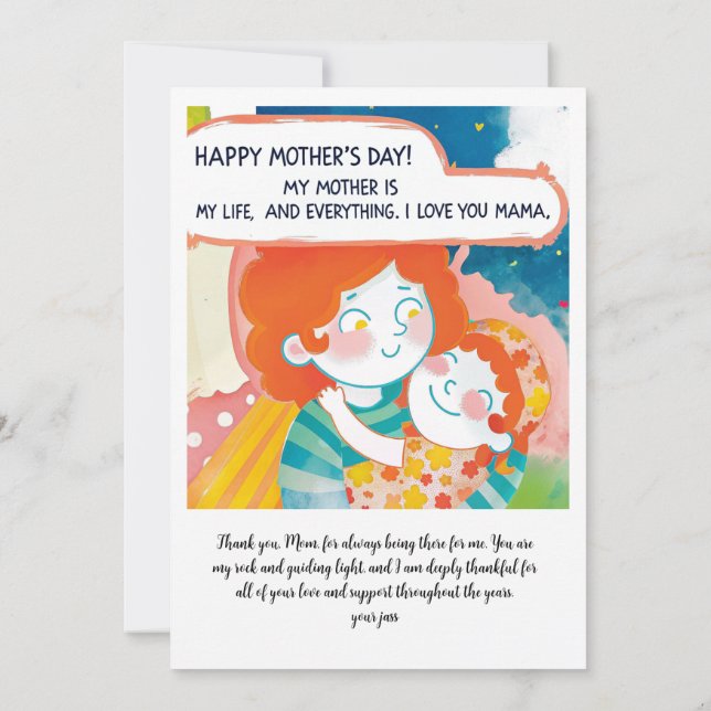 feliz dia de as mães (Verso)