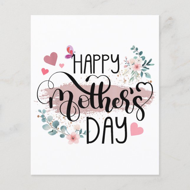 Feliz Dia de as mães 2025 - Floral cômoda para as  (Frente)