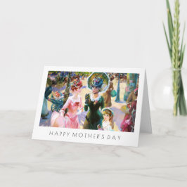 Feliz Dia de as mães. Cartões personalizados de ar